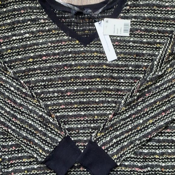 COPY - Sanctuary Black Metallic V Neck Sweater XS - Picture 4 of 8